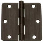 Lot Of 18 Round Corner Door Hinges 3-1/2" X 5/8" Radius Oil Rubbed Bronze. Fixed Price $24.99.