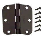 Everbilt 3.5" Matte Black Door Hinges (3-PACK) Smooth Action Radius 5/8". Fixed Price $13.39.
