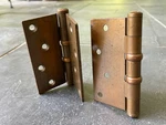 Antique Stanley Sweetheart Butt Hinges BB241 Ball Bearing 4.5" X Plate. Fixed Price $23.99.