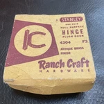 Rare! 1950'S Stanley Ranch Craft #4304 Horseshoe Cabinet Hinges Pair. Fixed Price $55.00.