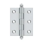 Deltana CH2520U26 2-1/2X2 Full Inset Cabinet Butt Hinge Ball Tip Polished Chrome. Fixed Price $31.28.
