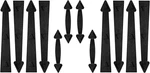 Magnetic Garage Door Decorative Faux Hinges Handles Accents Hardware Kit Black(c. Fixed Price $28.95.