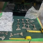 Lot Of 18 (11 Ikea Komplement 130 Degree Standard & 7 Generic Hinges). Fixed Price $39.99.