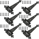 6 Sets Heavy Duty Strap Hammered Black Steel Gate Shed Barn Doors. Fixed Price $24.99.