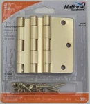 (lot Of 15) New National Hardware N830-333 Satin Brass 3-1/2" Door Hinge. Fixed Price $33.00.