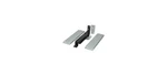 Spring Hinge, Double Action W/ Solid Brass Cover Plates Brushed Chrome. Fixed Price $144.08.