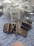 20 Total Liberty 3/8 Self-closing Inset Hinge Antique Brass Lot Of Per Pkg. Fixed Price $85.00.