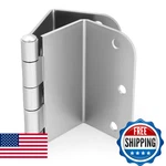 Goldenwarm 6PK 3.5" Satin Nickel Swing Clear Offset Door Hinges 5/8" Radius. Fixed Price $101.40.