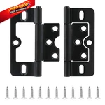 Qjaiune 2PCS Non-mortise Hinges 3 Inch Black Door With Pieces,. Fixed Price $6.88.