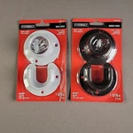 Lot Of 2 Everbilt Heavy Duty 1-5/16" Diameter Closet Pole Sockets White & Bronze. Fixed Price $13.30.