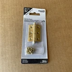 New Sealed Package Pair Of Hinge Solid Brass X 1-3/8 N261-768. Fixed Price $8.99.