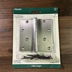 Brainerd 4" Brush Polished Finish Mortise Door Hinge Steel Square Corner. Fixed Price $5.12.