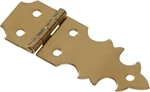Hillman 5/8" X 1-7/8" Solid Brass Decorative Hinge W/bright Finish. Fixed Price $7.00.