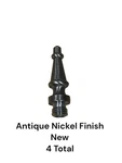 Baldwin 1093-151 Antique Nickel Finish Steeple Hinge Tips Set (4) Total Nos. Fixed Price $14.99.