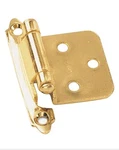 25 Pairs Laurey Polished Brass Self-closing Overlay Cabinet Hinge W/screws 28737. Fixed Price $34.95.