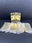 Set Of Penrod Polished Door Hinges - 3 1/2 With 5/8 Radius Nos. Fixed Price $29.87.