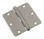National Hardware N830-245 Satin Nickel Steel 512RC Door Hinges 3-1/2 In.. Fixed Price $9.84.