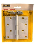 Stanley Classic Colour 4" White Door Hinge CD741 69-0320. Fixed Price $6.75.