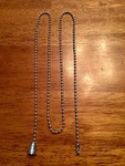 (2-PACK) Antique Silver Bell Ball Chain Ceiling Fan Light Switch Pull Extension. Fixed Price $5.99.