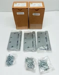 Lot Of 6, Pbb 4B81, World Class Door Hinge 4.5" X 652 US26D, Hw Steel. Fixed Price $38.26.