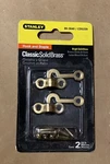 Stanley Hook & Staple Bright Solid Brass 2 Pack Vintage CD5339 3/4" X 1- 7/8". Fixed Price $13.00.