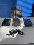 Four Emtek 91033MB 3.5"X3.5" 5/8" Radius Steel Hinges Medium Bronze New Other. Fixed Price $5.50.