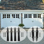 Ccjh 6PCS Steel Decorative Garage Door Handle Hinge Set Hardware. Fixed Price $35.49.