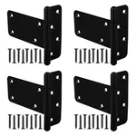 5 T-strap Heavy Duty Gate Hinges 260 Lbs -4 Pcs, Black. Fixed Price $42.03.