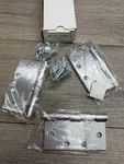 Deltana S45U26D 4-1/2" X Square Hinges, Hd Brushed Chrome Pair. Fixed Price $29.99.