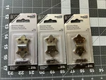 3-PACK Lot 6-HINGES National Hardware 1-5/16 X 2.25" Antique Brass Decorative. Fixed Price $17.24.