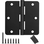 Door Hinges Matte Black - 6 Pack 3.5 Inch Rounded Interior .... Fixed Price $32.43.
