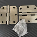 Deltana S35R5HD5 3-1/2" X 5/8" Radius Hinge, Antique Brass. Fixed Price $14.39.