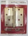 4" Square Corner Door Hinge Brushed Satin Nickel Solid Brass (101MM) W/ Screws. Fixed Price $14.88.