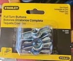 Stanley Full Turn Buttons 1-3/4 In Sealed Package CD4 76-2000/ 4PACK. Fixed Price $9.99.