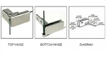 C.r. Laurence GDH96CH Crl Chrome Surface Mount Glass Door Hinges. Fixed Price $20.00.