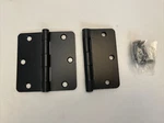 Deltana S35R41B 3-1/2 X Plain Bearing Hinge 1/4" Radius Corner-matte Black. Fixed Price $5.00.