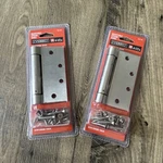 Everbilt 4-1/2 Satin Chrome Finish Adjustable Spring Door Hinge 163 238 Set Of. Fixed Price $24.95.