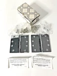 PAIR/2 Hinges Baldwin Solid Brass Full Mortise Polished Chrome 1040.260. Fixed Price $44.00.