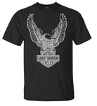 Harley-davidson Men's T-shirt Eagle Graphic Short Sleeve Tee Black 30296656. Fixed Price $29.95.