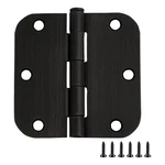 Stainless Steel Door Hinge Oil Rubbed Bronze 3 1/2 IN/8 Radius 6 Pack. Fixed Price $32.72.