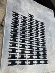 Amerock Colonial T-1620 Hammered "h" Hinge Black W/screws, Vintage. Fixed Price $15.00.