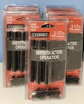 Lot Of 7 Everbilt 3-1/2 In. & 1/4 Radius Matte Black Smooth Action Hinge 3PK. Fixed Price $89.99.