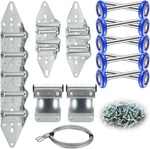 Garage Door Rollers Hinges Set Bracket Screw Wire Rope Replacement Parts Blue Ny. Fixed Price $67.04.
