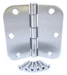 30 Pack 3.5" Satin Nickel Interior Door Hinges With 5/8" Radius DH3558. Fixed Price $27.95.