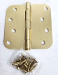 Design House 181586 X 4", 5/8" Steel Door Hinge Satin BRASS-RADIUS-10 Pack. Fixed Price $26.00.