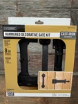 Everbilt Hammered Decorative Gate Kit 8 Hinges Cast Iron Black. Fixed Price $39.95.