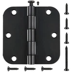 30 Pack Rounded Matte Black Door Hinges 3.5" 1/2 Inch 5/8" Radius 3.... Fixed Price $124.41.