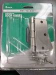 New Mastercraft Door Hinges Pack Removable Pin 3 1/2" Satin Nickel Finish. Fixed Price $8.00.