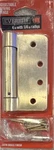 Everbilt Adjustable Spring Door Hinge 1/4" Radius Satin Brass 275839. Fixed Price $11.00.