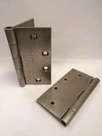 Baldwin Set Of Square Corner Hinges Distressed Polished Nickel 1045.451 247HW. Fixed Price $15.99.